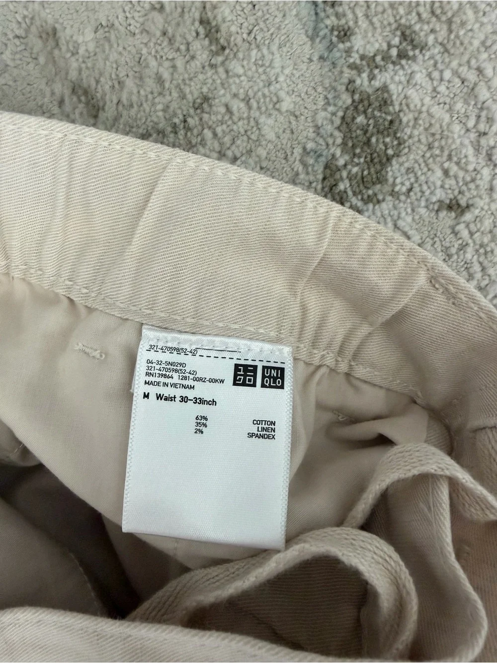 Uniqlo Light Beige pants